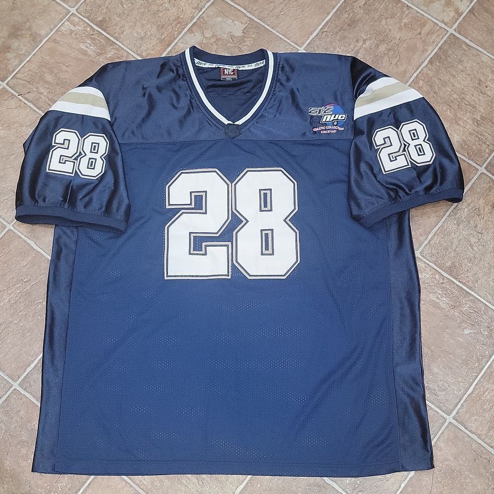 Vintage 212 NYC Athletics Collection # 28 Big Men's Sports Jersey Size 4XL